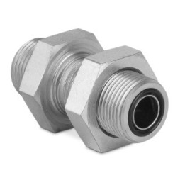 Złączka prosta grodziowa z przeciwnakrętką 2” ORFS-2” ORFS 6050-32