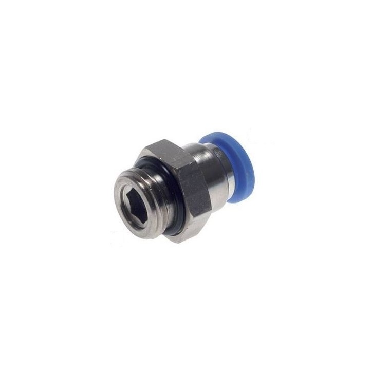 Złączka prosta wtykowa pod wąż Ø 6 gwint M5
