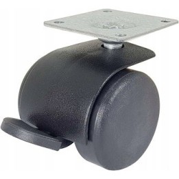 Zestaw kołowy meblowy skrętny hamulec 40 mm (42x42)