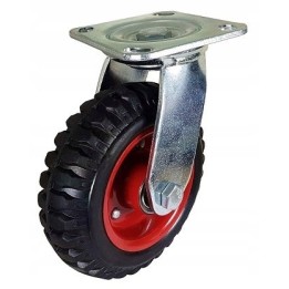 Zestaw kołowy skrętny 200 mm nośność 235 kg