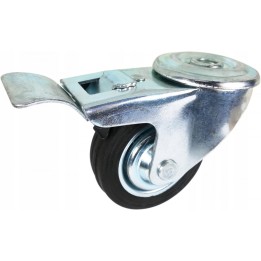 Zestaw kołowy skrętny z hamulcem 100 mm nośn 70kg