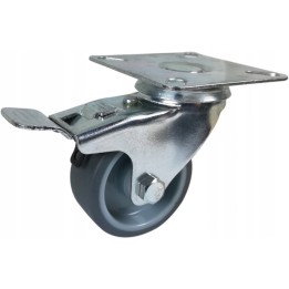 Zestaw kołowy skrętny z hamulcem 100 mm nośność 90 [7707810947]