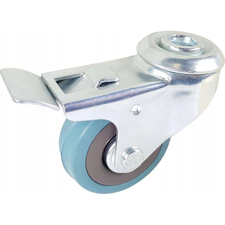 Zestaw kołowy skrętny z hamulcem 50 mm nośn 35kg