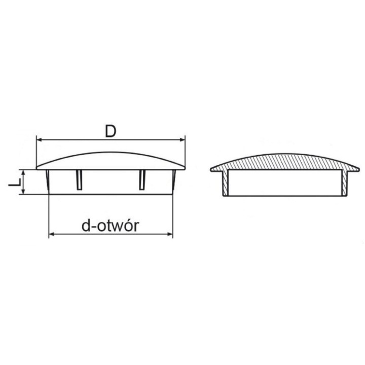Zaślepka do otworu technologicznego ZDO 12x3 5 szt. biała