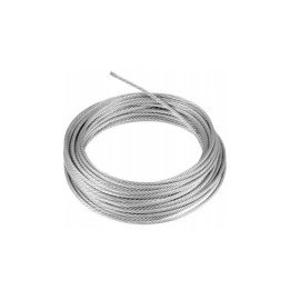 Lina stalowa Ø 6 6x19 ocynkowana TS 1960 Mpa dł. 100 m