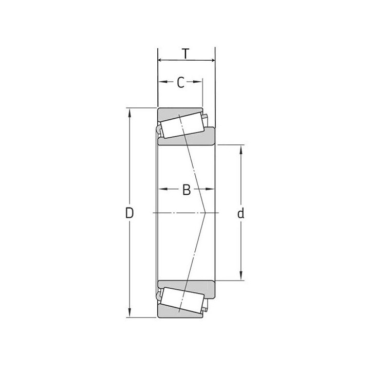 32016 MGK Łożysko stożkowe 80x125x29