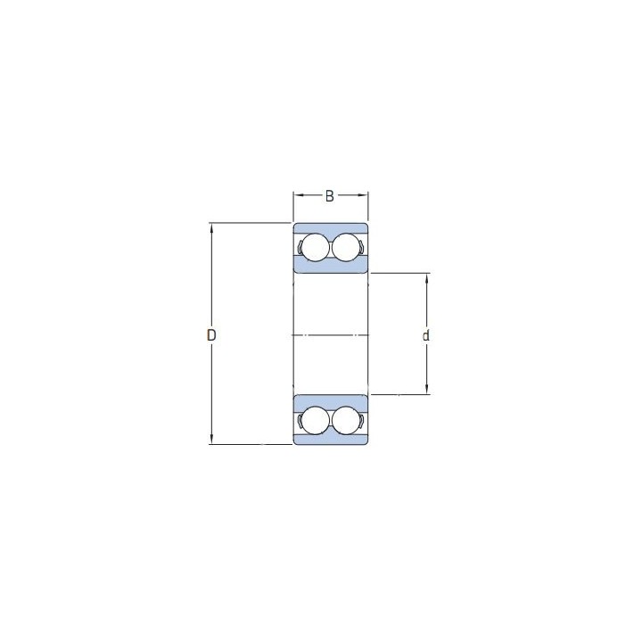 3206 2RS MGK Łożysko dwurzędowe 30x62x23,8