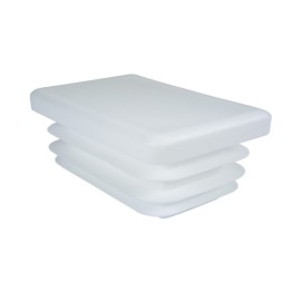 Zaślepka profilu biała 30x40 mm prostokąt 5 szt.