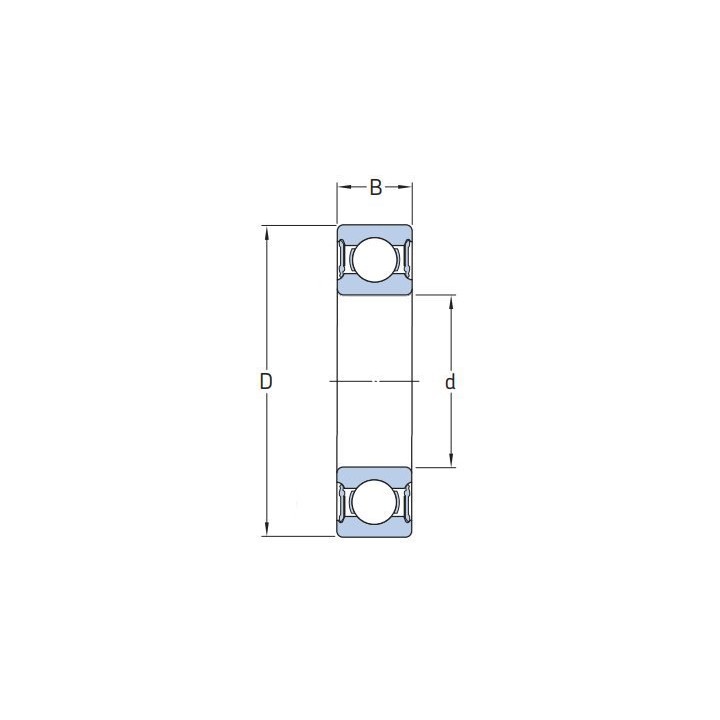 6000 2RS C3 CODEX Łożysko kulkowe 10x26x8