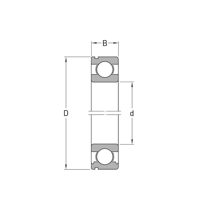 6013 ZZNR NSK Łożysko kulkowe 65x100x18 z rowkiem