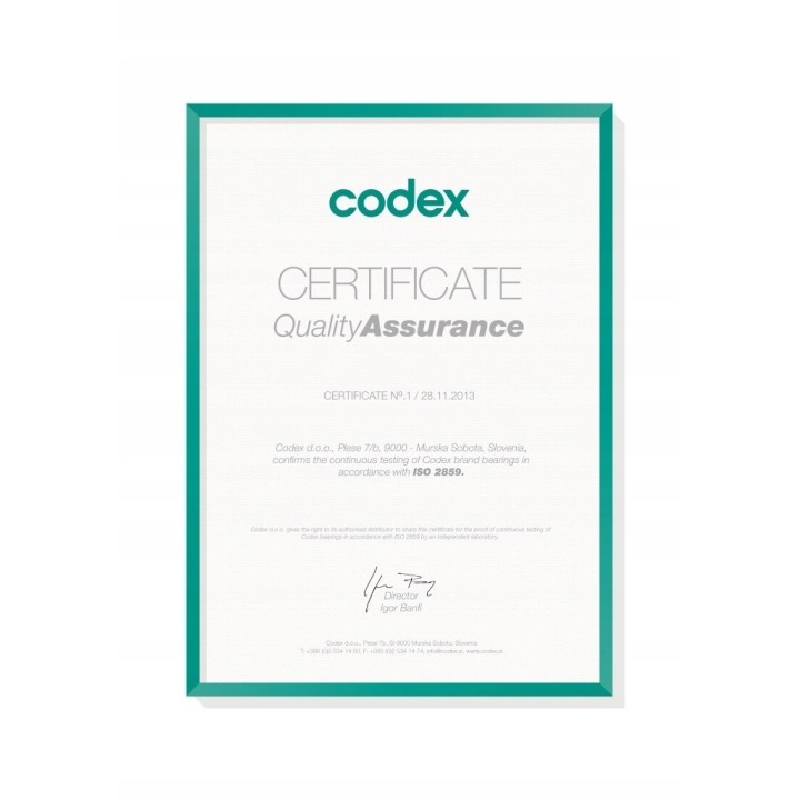 609 2RS CODEX Łożysko kulkowe 9x24x7