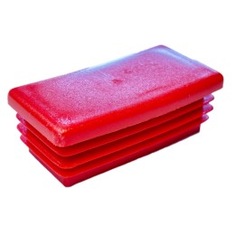 Zaślepka profilu czerwona 30x60 mm prostokąt 5 szt.