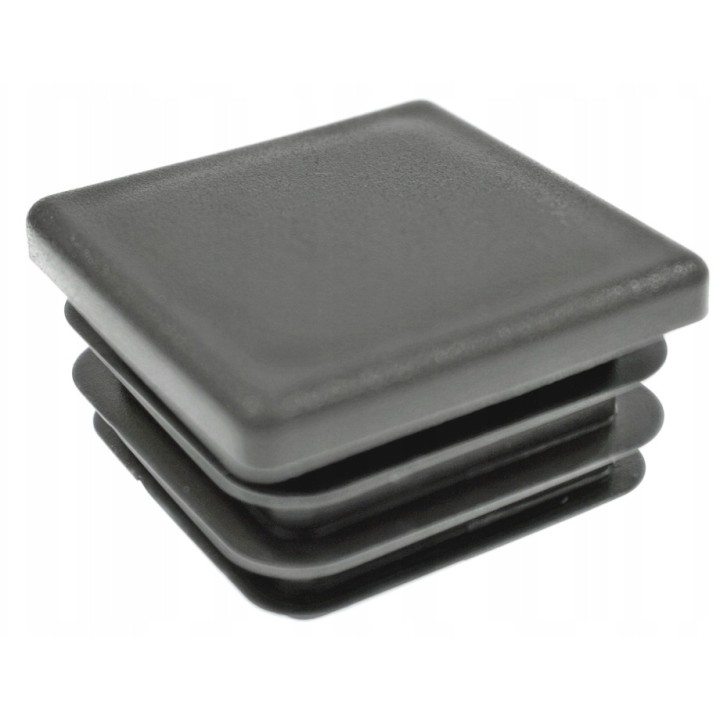 Zaślepka profilu grafitowa 12x12 mm kwadrat 100 szt.