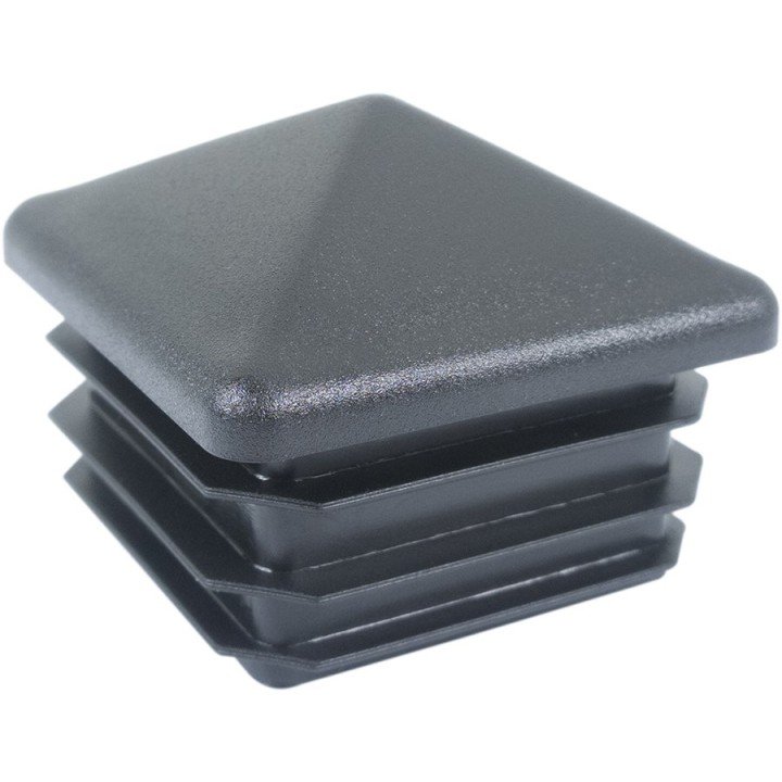 Zaślepka profilu koperta 70x70 mm czarna kwadrat 5 szt.