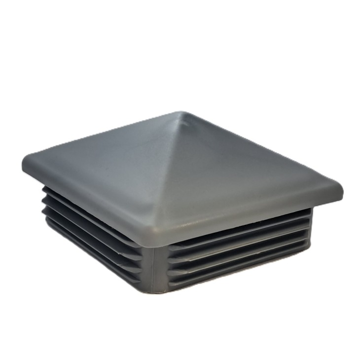 Zaślepka profilu koperta 80x80 mm szara 5 szt.