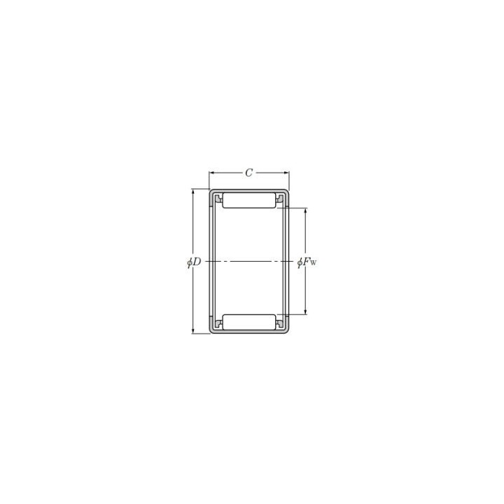 Łożysko igiełkowe HK15x20x12 CZH