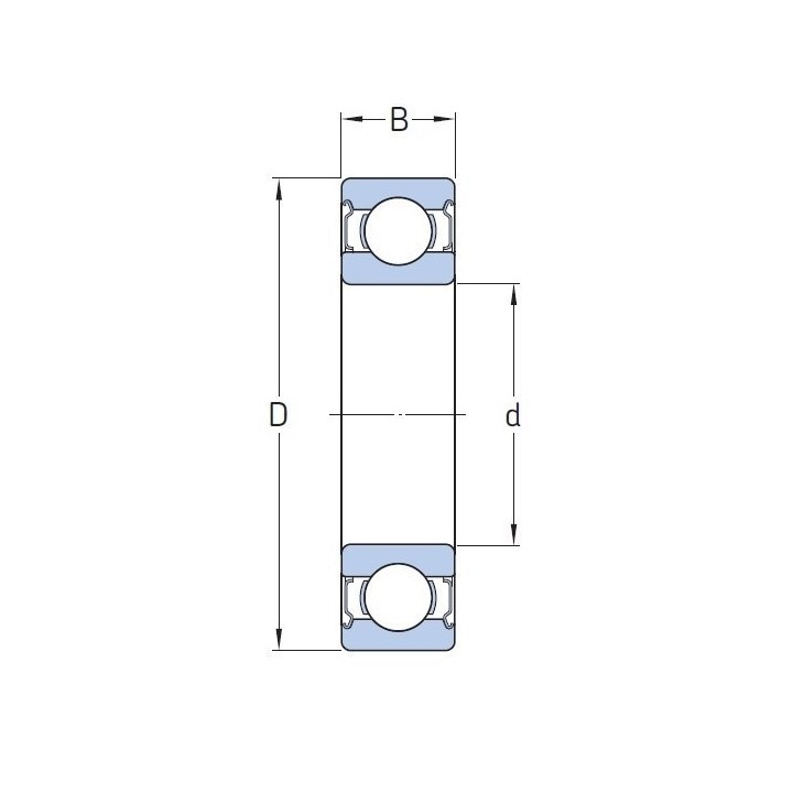 Łożysko kulkowe nierdzewne SS 6002 ZZ 15x32x9