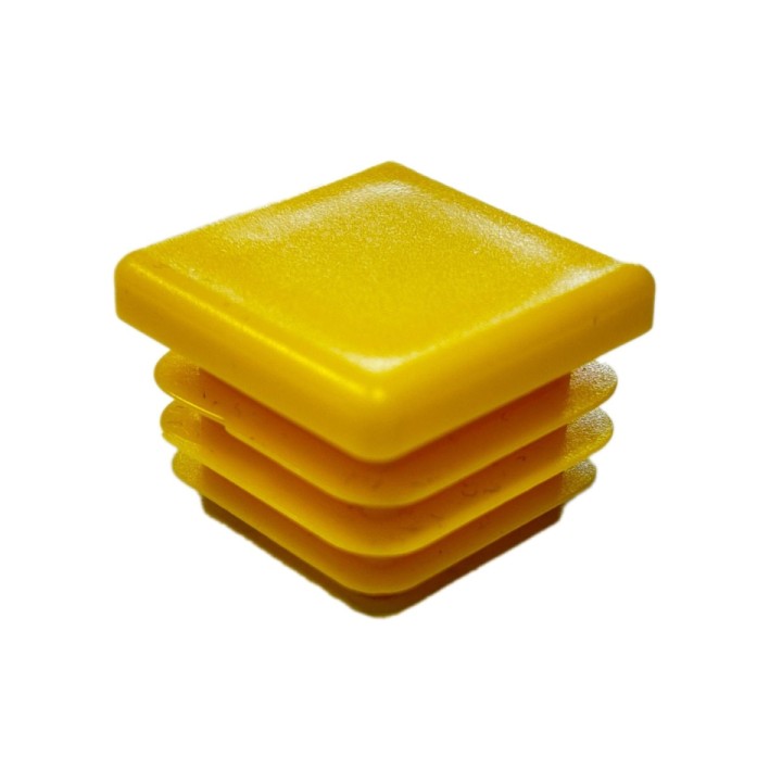 Zaślepka profilu żółta 20x20 mm kwadrat 100 szt.