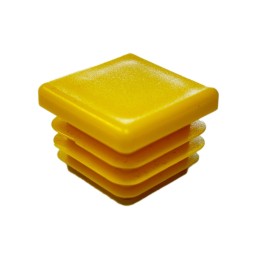 Zaślepka profilu żółta 25x25 mm kwadrat 100 szt.