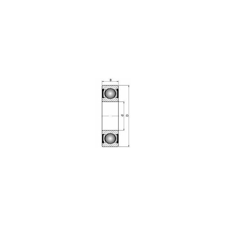 Łożysko kulkowe zwykłe 6002 2RS NACHI 15x32x9
