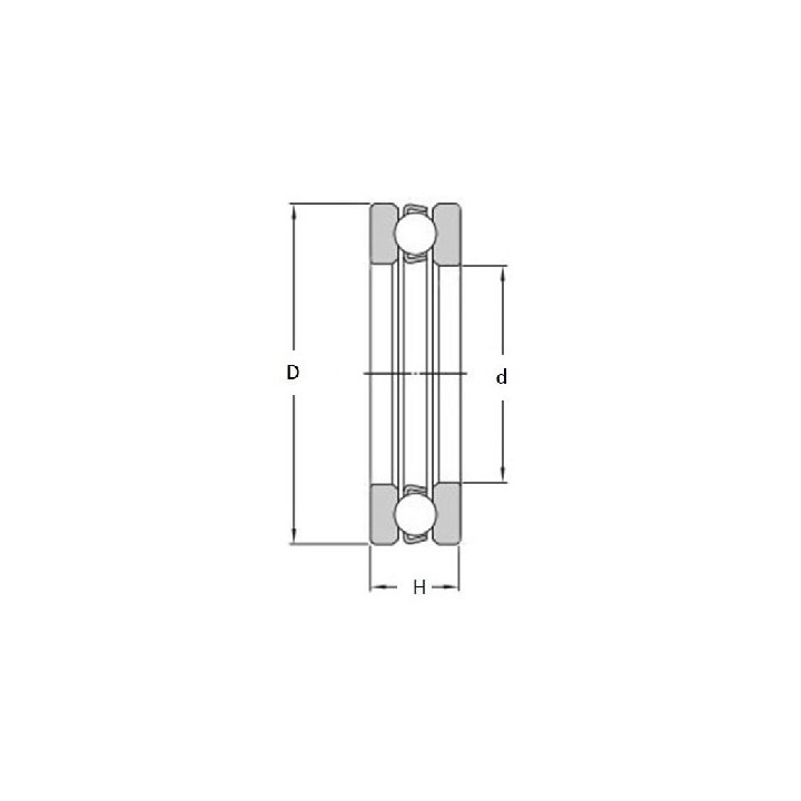 Łożysko oporowe wzdłużne 51212 NSK 60x95x26
