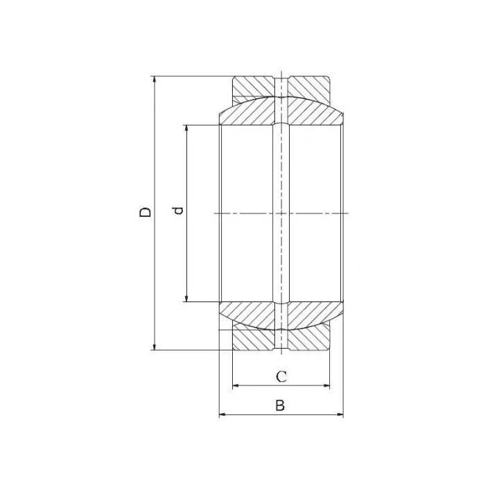 Łożysko przegubowe GEZ 50 ES FLURO 50,8x80,9x44,4