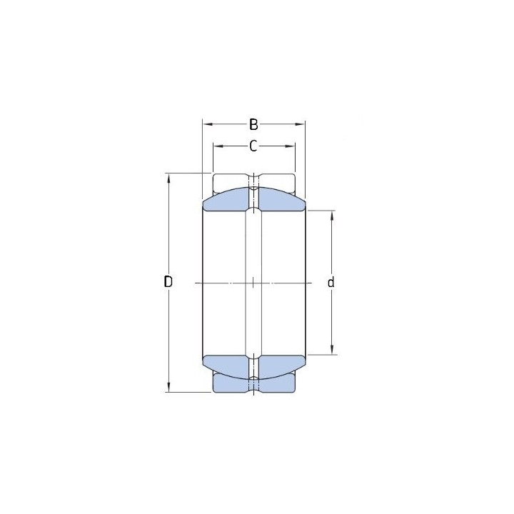 ŁOŻYSKO PRZEGUBOWE ŚLIZGOWE GE 10 DO 10X19X9/6