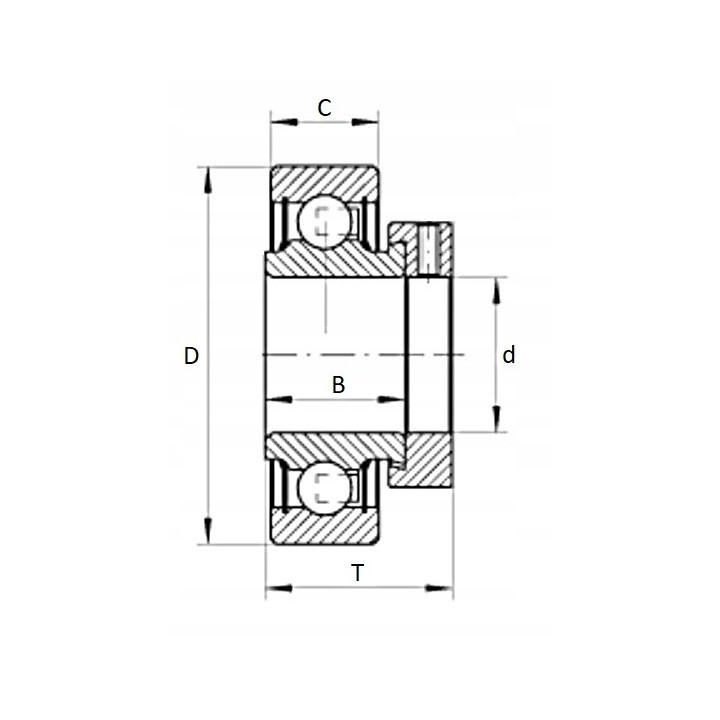 Łożysko RAE45-NPP-FA106 INA 45x85x43