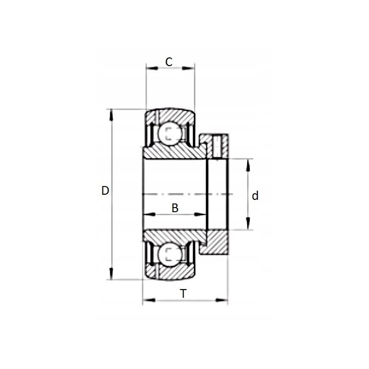 Łożysko samonastawne GRAE45-NPP-B INA 45x85x43,7