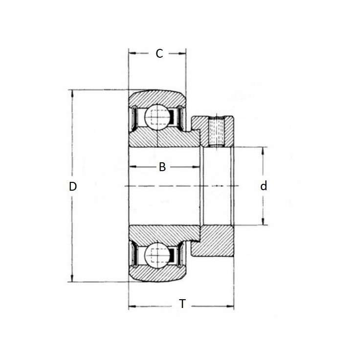 Łożysko samonastawne RAE35-NPP-B INA 35x72x39
