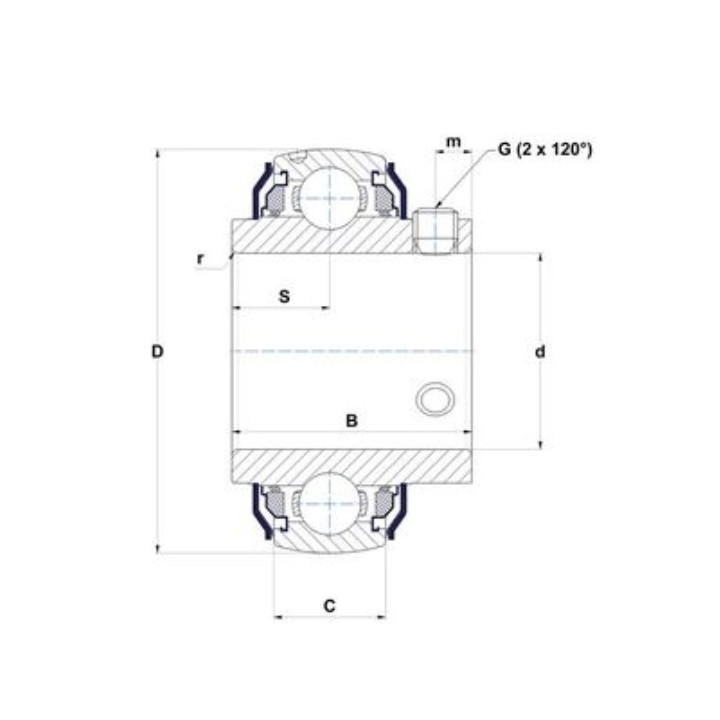 Łożysko samonastawne UC 308 B135 SNR
