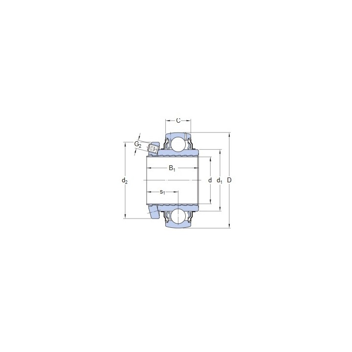Łożysko samonastawne YSP 212 SB-2F SKF