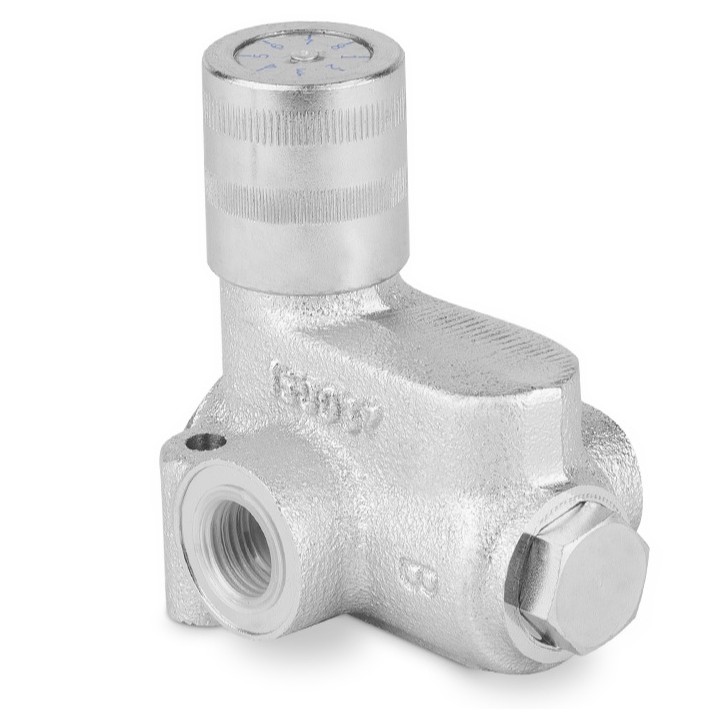 Dzielnik strumienia zaworowy z regulacją przepływu 1/2" 40l./min. 030942 RF40P