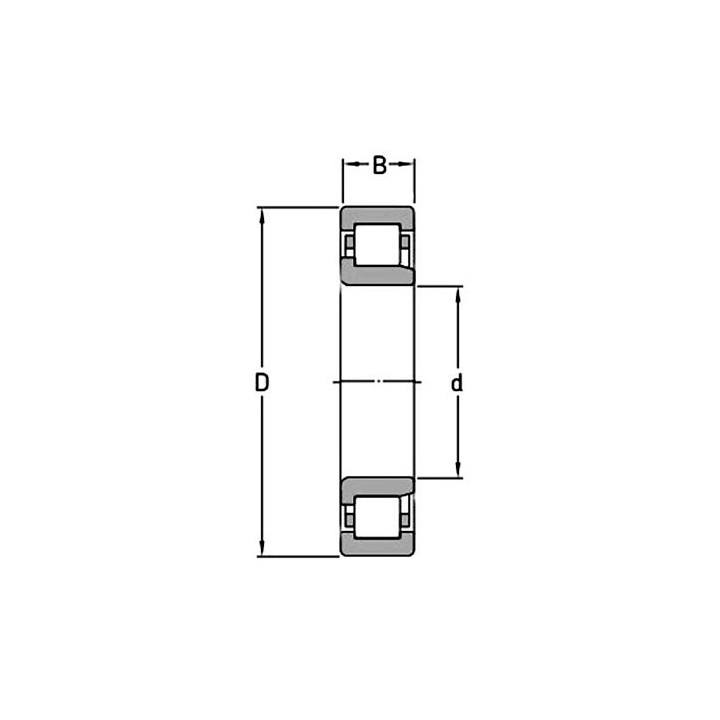 NJ 211 MGK Łożysko walcowe 55x100x21