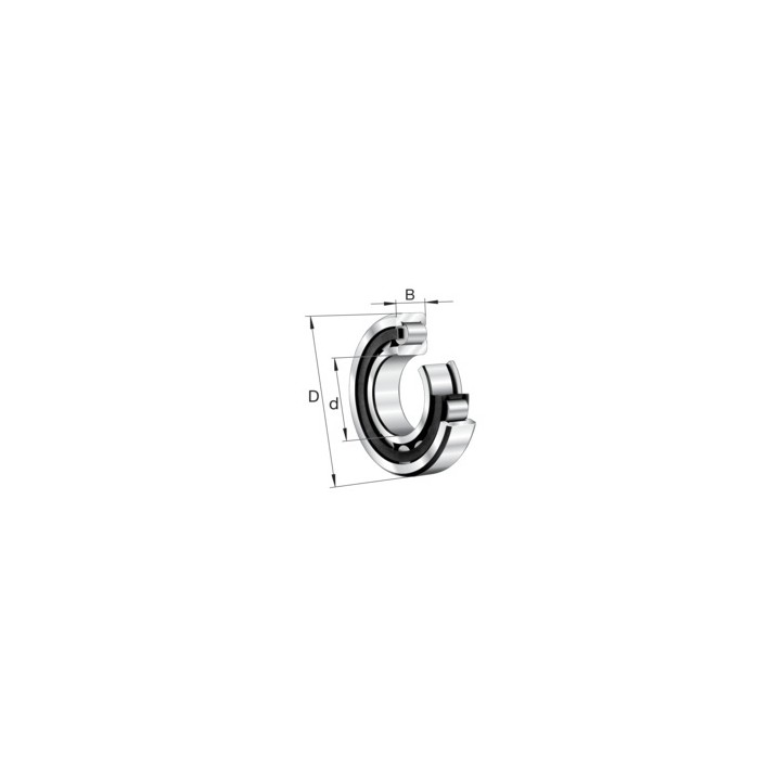 NJ212-E-XL-TVP2 FAG Łożysko walcowe 60x110x22