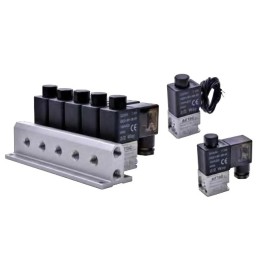 Elektrozawory szeregowe 3/2 NC G1/8, 8 zaworów, 12V DC, 3V2MNCF-8FG - Airtac