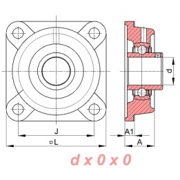 Zespół z oprawą żeliwną UCF318 SNR