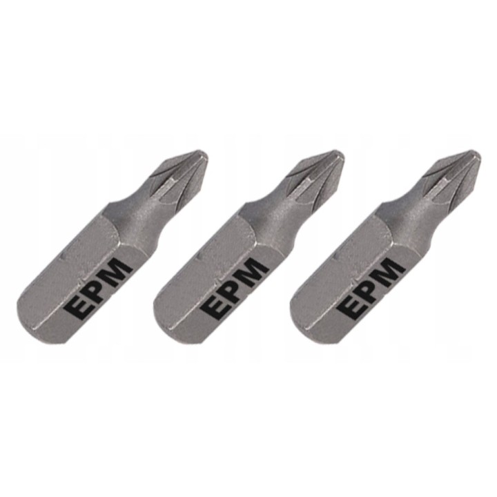GROT, BIT, KOŃCÓWKA DO WKRĘTARKI 25 mm 3 szt. PZ1
