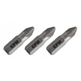 GROT, BIT, KOŃCÓWKA DO WKRĘTARKI 25 mm 3 szt. PZ2