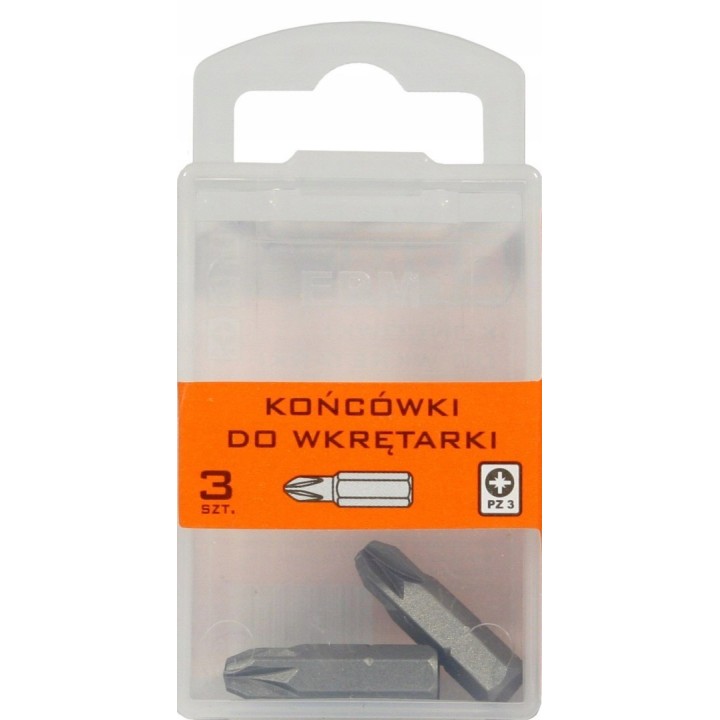 GROT, BIT, KOŃCÓWKA DO WKRĘTARKI 25 mm 3 szt. PZ3