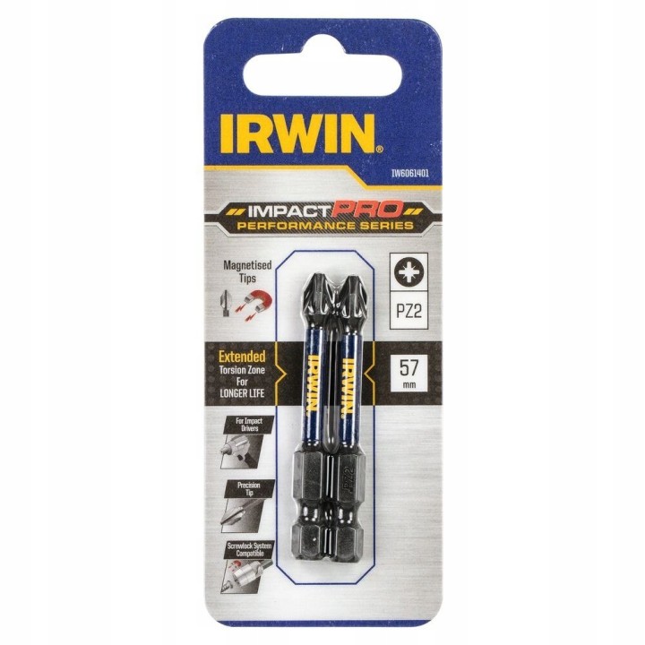 GROT, BIT, KOŃCÓWKA IMPACT PRO PZ2 57 mm 2 szt.