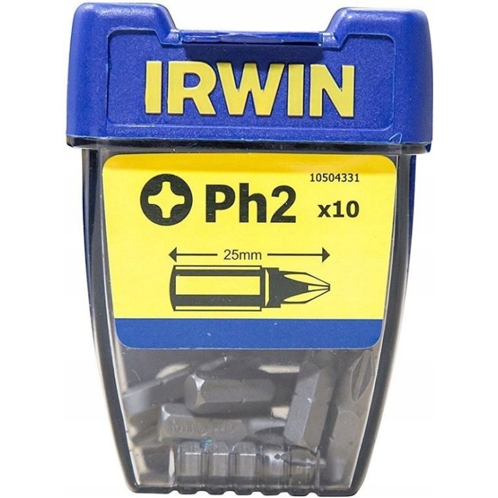 GROT, BIT, KOŃCÓWKA TYPU PHILLIPS 1/4' 25 mm 10 szt. PH2