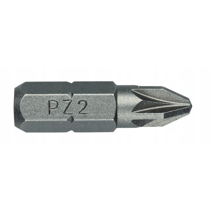 GROT, BIT, KOŃCÓWKA TYPU POZIDRIV 1/4' 25 mm 10 szt. PZ2