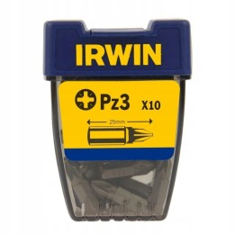 GROT, BIT, KOŃCÓWKA TYPU POZIDRIV 1/4' 25 mm 10 szt. PZ3