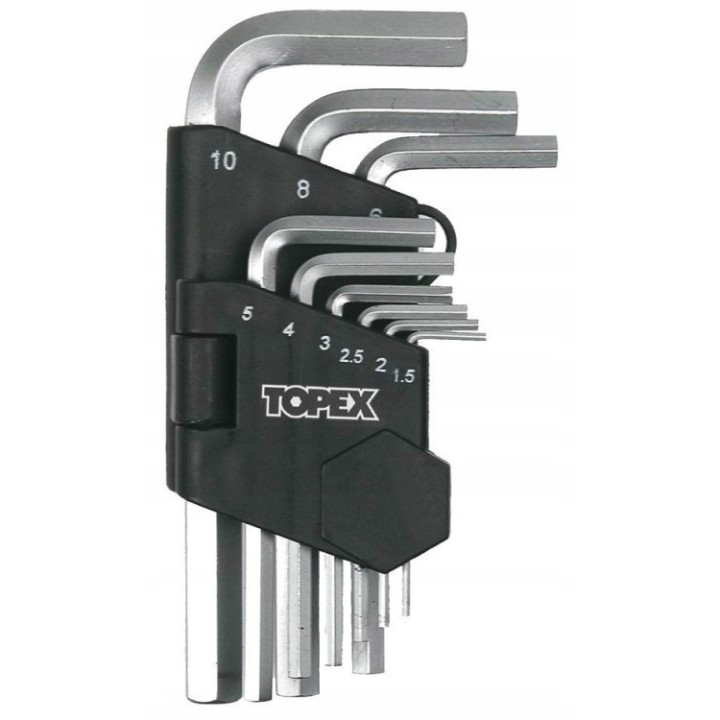 KLUCZE IMBUSOWE 9 szt.UK 1,5-10 mm