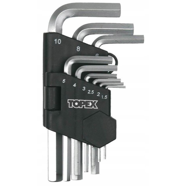 KLUCZE IMBUSOWE 9 szt.UK 1,5-10 mm