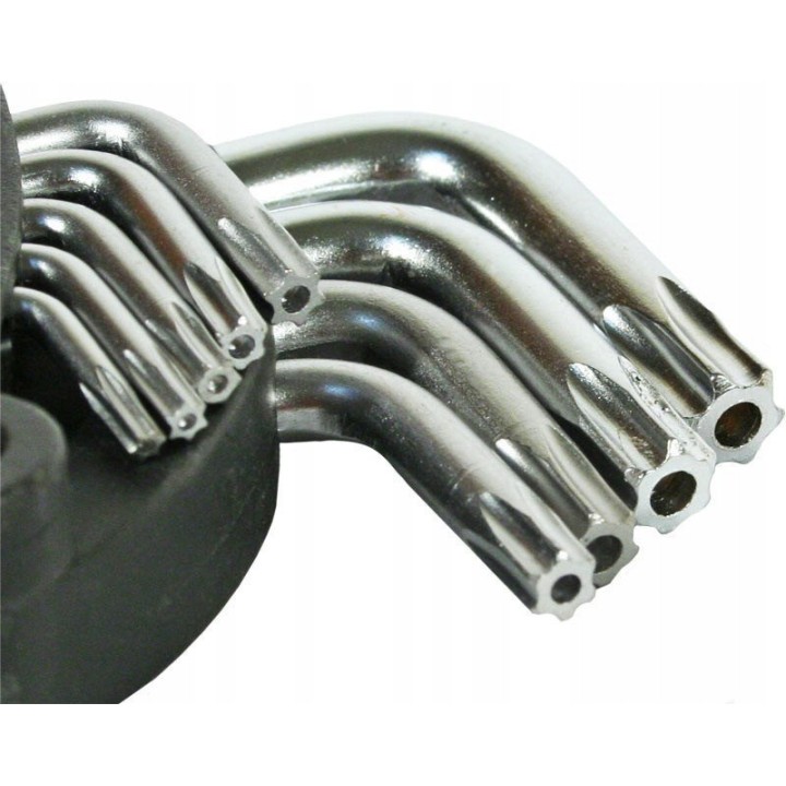 KOMPLET KLUCZY TORX TYP L T10-T50 9 szt. ŚREDNIE