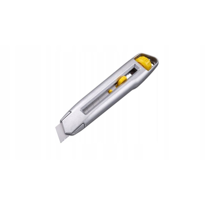NOŻYK METALOWY LEKKI INTERLOCK, OSTRZE ŁAMANE 18 mm