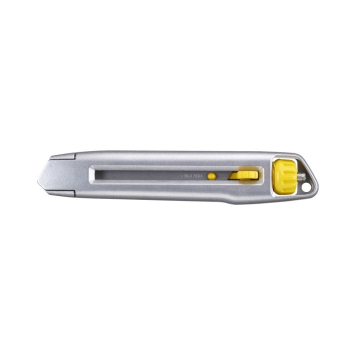 NOŻYK METALOWY LEKKI INTERLOCK, OSTRZE ŁAMANE 18 mm