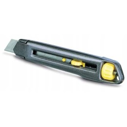 NOŻYK METALOWY LEKKI INTERLOCK, OSTRZE ŁAMANE 9 mm